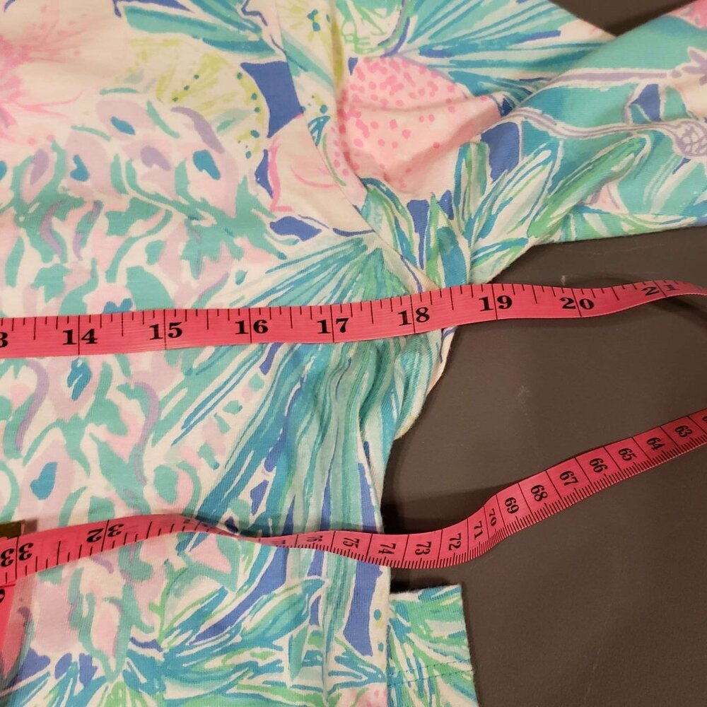 Lilly Pulitzer Charley Dress Swizzle 3/4 Sleeve Size L - Picture 8 of 8